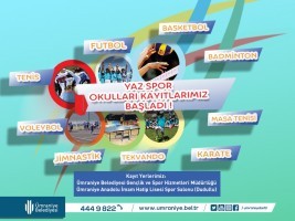 Ümraniye Belediyesi Yaz Spor Okulları Kayıtları Başladı